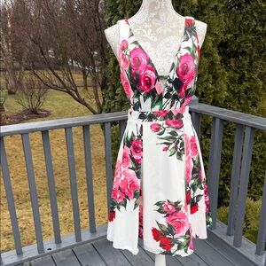 Jovani Floral cutout Sleeveless Dress sz 6
